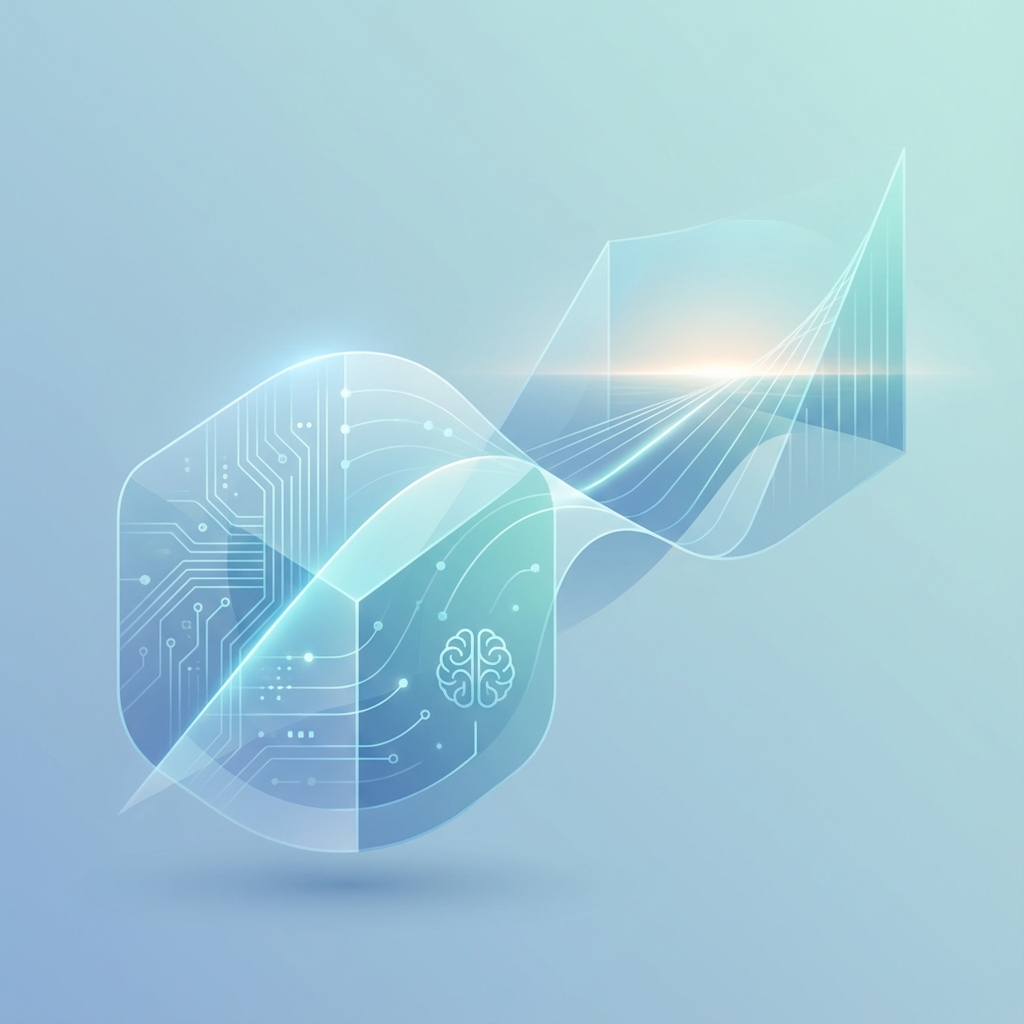 Abstract visualization of AI Strategy
